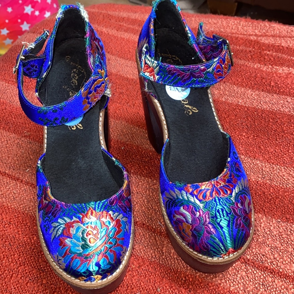 FREE PEOPLE STARLET PLATFORM SZ 38 EU / 7.5 US - Picture 3 of 10